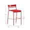 Flash Furniture Red All-Weather Steel Bar Stool XU-CH-10318-B-RED-GG - alternate 6